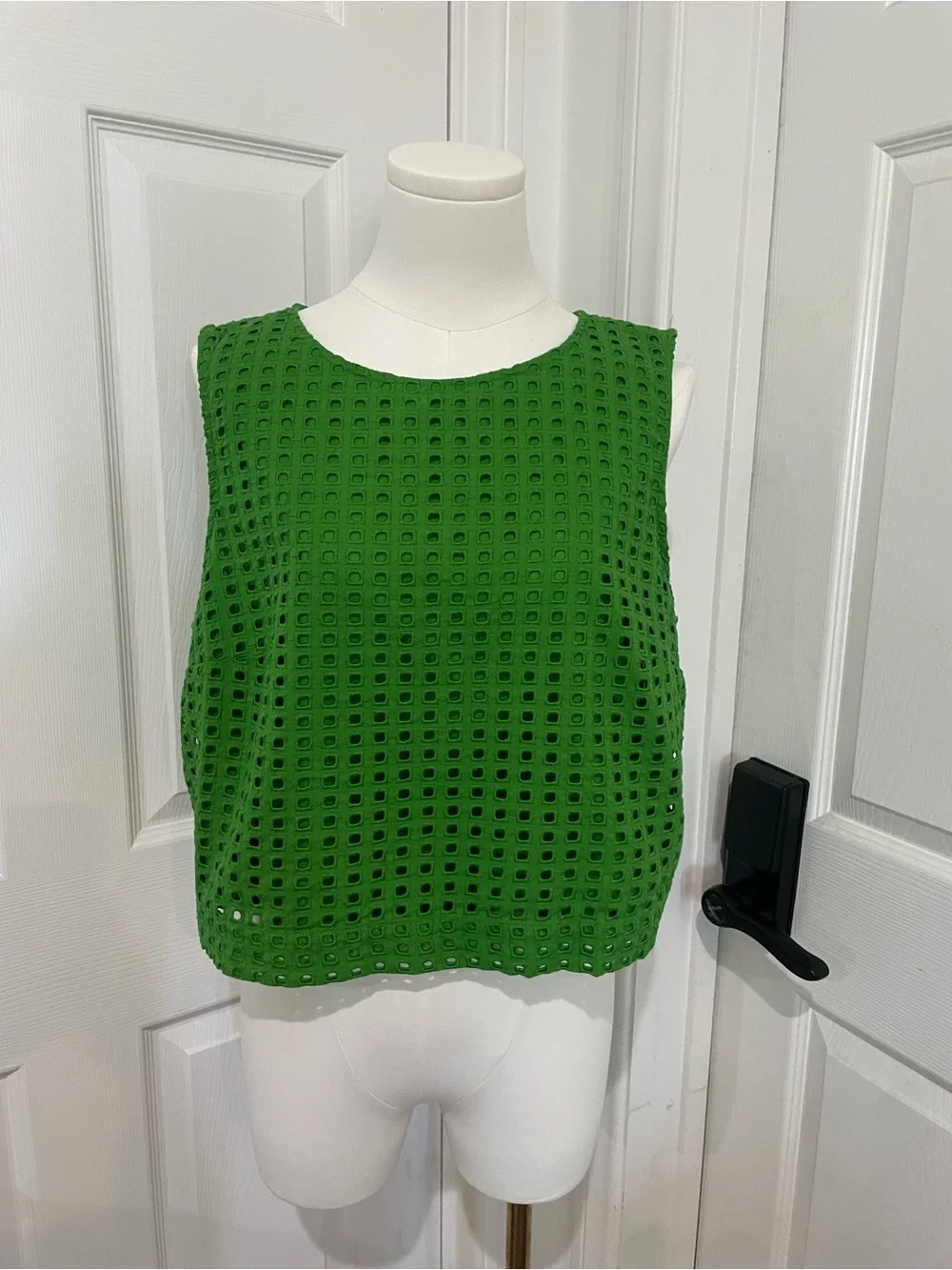 Kate Spade x Target- Cotton Cutout Sleeveless Top- Large